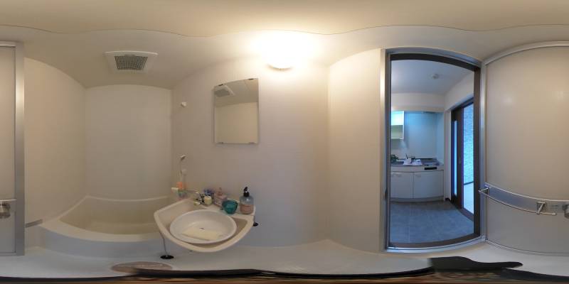 パノラマ画像バスルーム