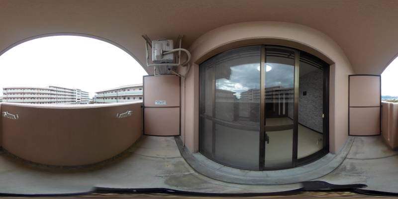 パノラマ画像バルコニー