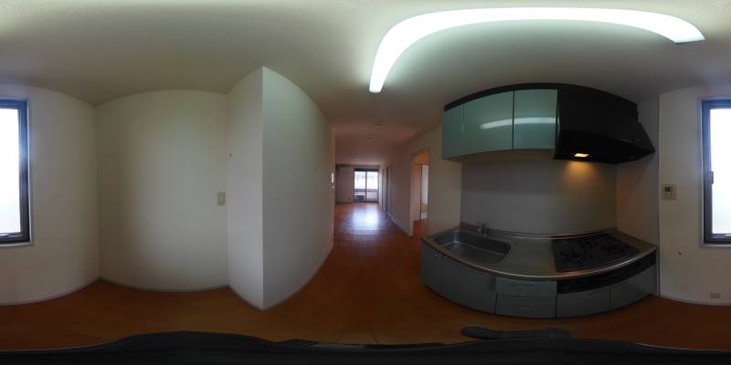 パノラマ画像キッチン