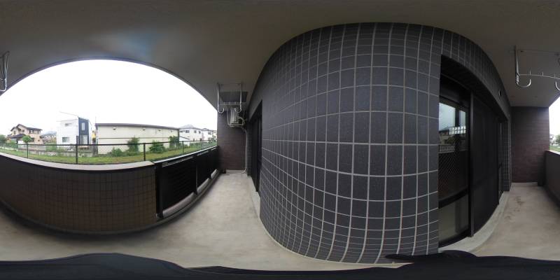 パノラマ画像バルコニー