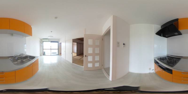 パノラマ画像キッチン