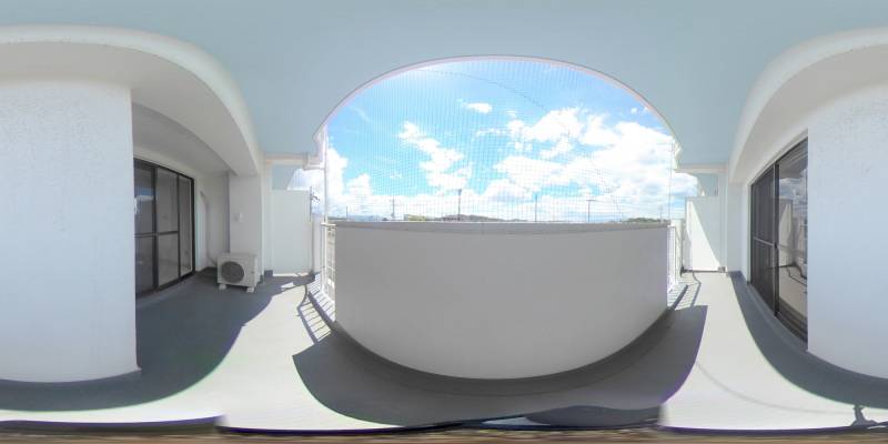 パノラマ画像バルコニー