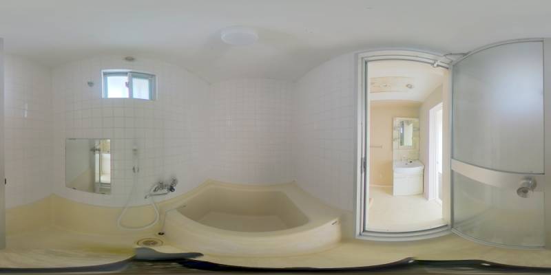 パノラマ画像バスルーム