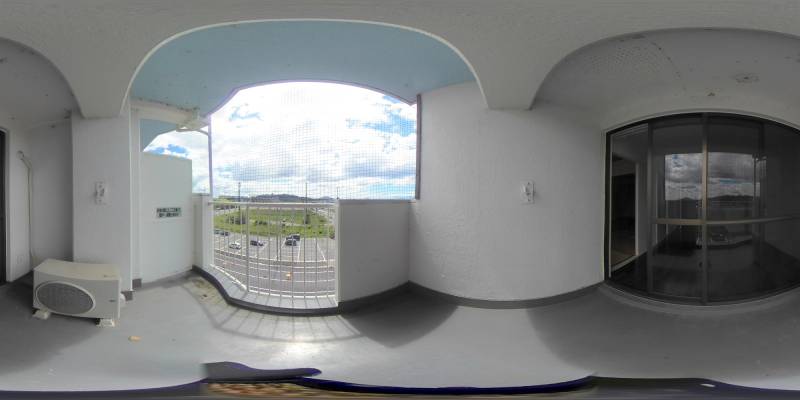 パノラマ画像バルコニー