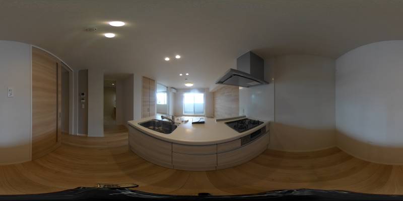 パノラマ画像キッチン