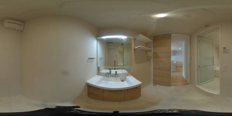 パノラマ画像洗面所