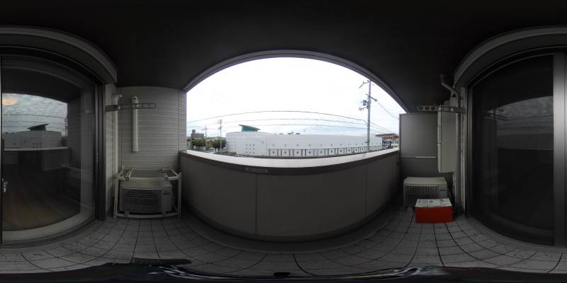 パノラマ画像バルコニー