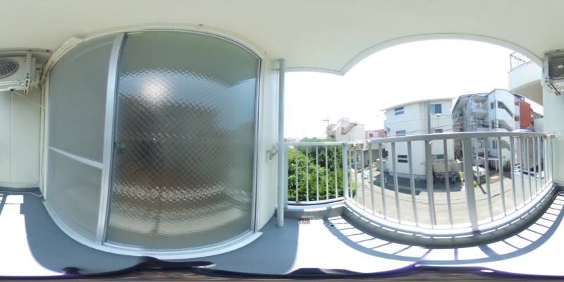 パノラマ画像バルコニー