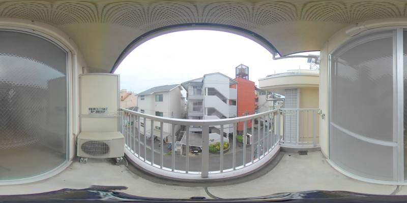 パノラマ画像バルコニー
