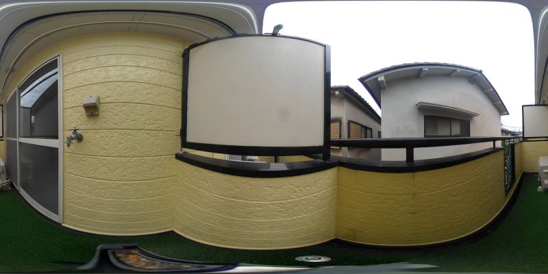 パノラマ画像バルコニー