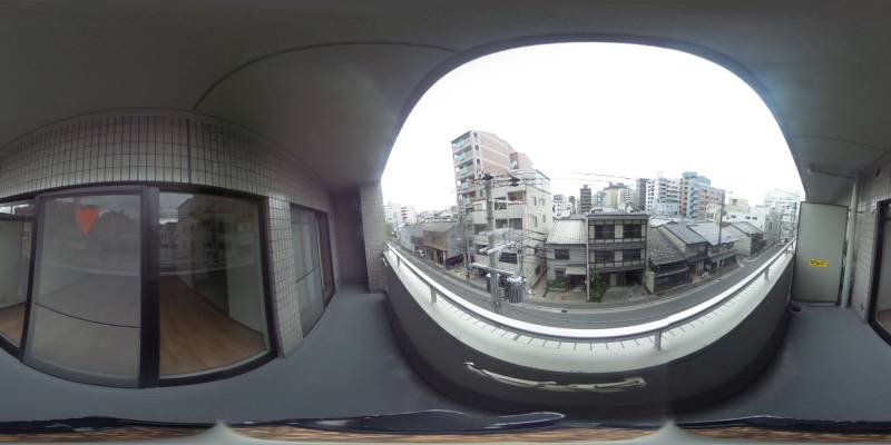 パノラマ画像バルコニー