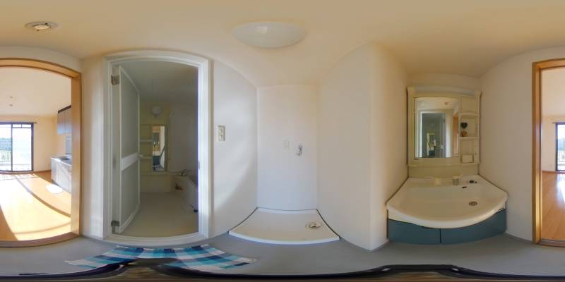 パノラマ画像洗面所