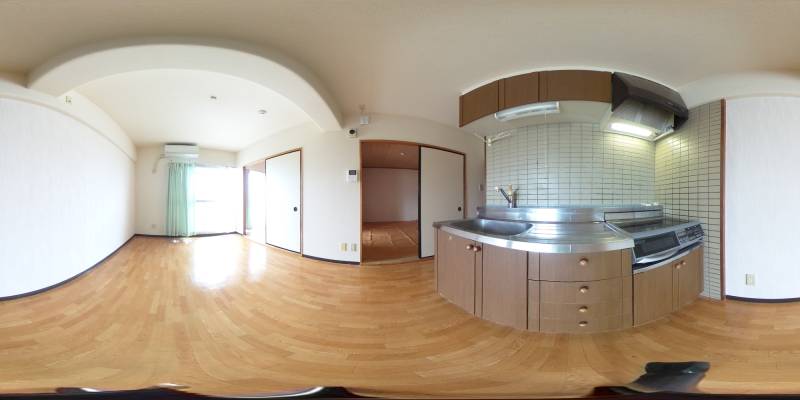 パノラマ画像キッチン