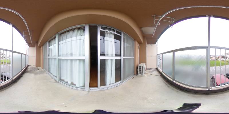 パノラマ画像バルコニー