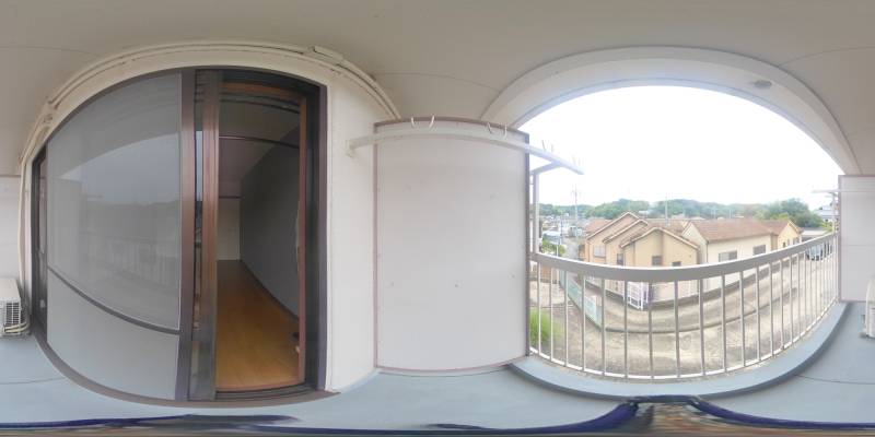 パノラマ画像バルコニー