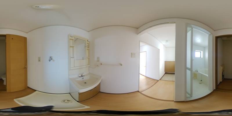 パノラマ画像洗面所