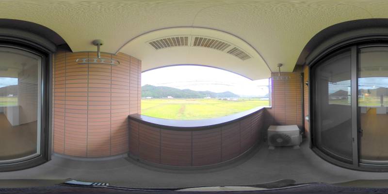 パノラマ画像バルコニー