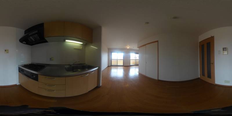 パノラマ画像キッチン