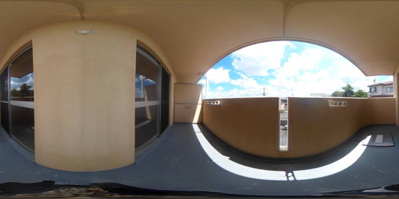 パノラマ画像バルコニー