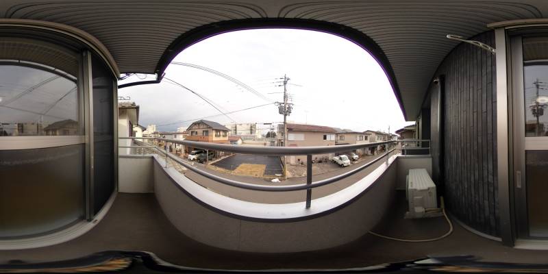 パノラマ画像バルコニー