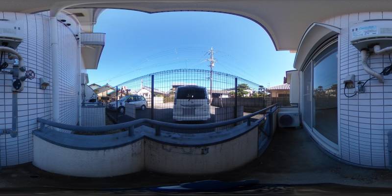 パノラマ画像バルコニー