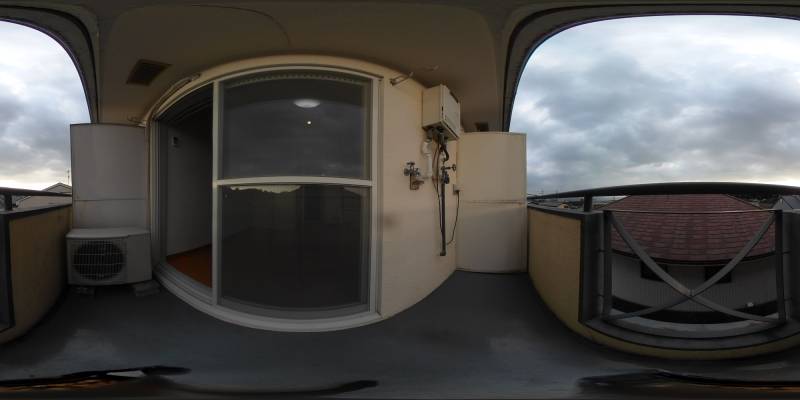 パノラマ画像バルコニー