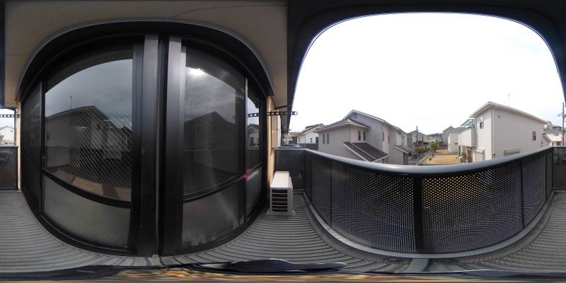 パノラマ画像バルコニー