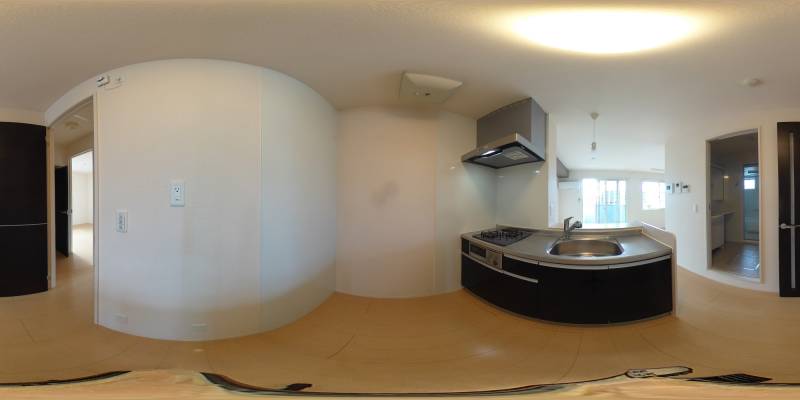 パノラマ画像キッチン