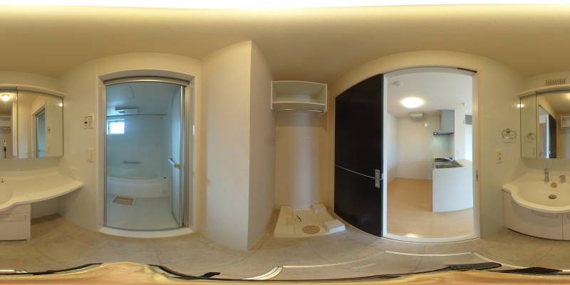 パノラマ画像洗面所