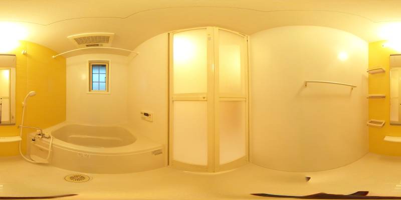 パノラマ画像バスルーム