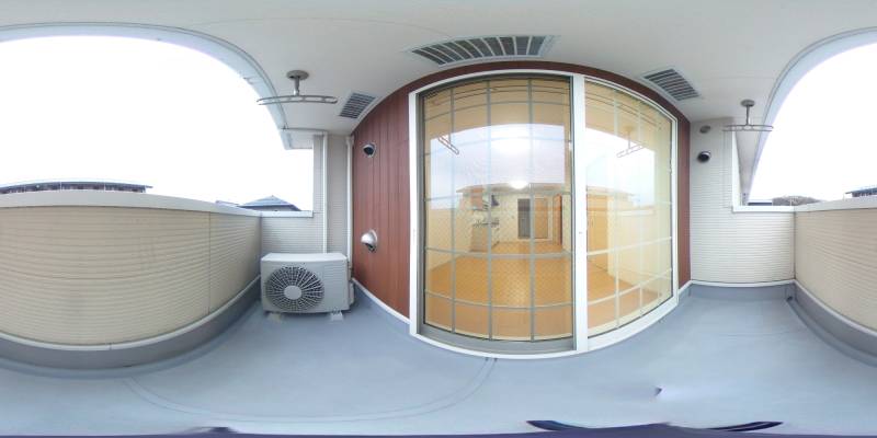 パノラマ画像バルコニー