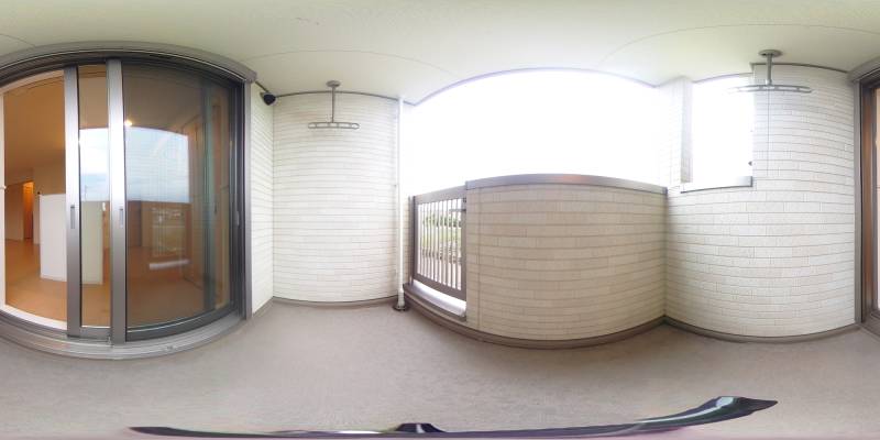 パノラマ画像バルコニー