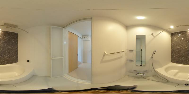 パノラマ画像バスルーム