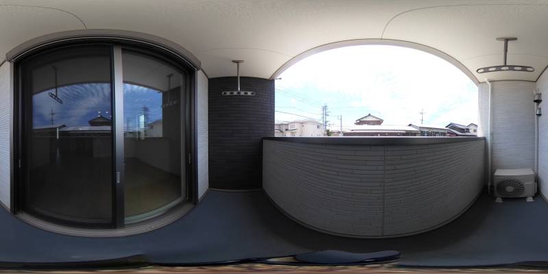 パノラマ画像バルコニー