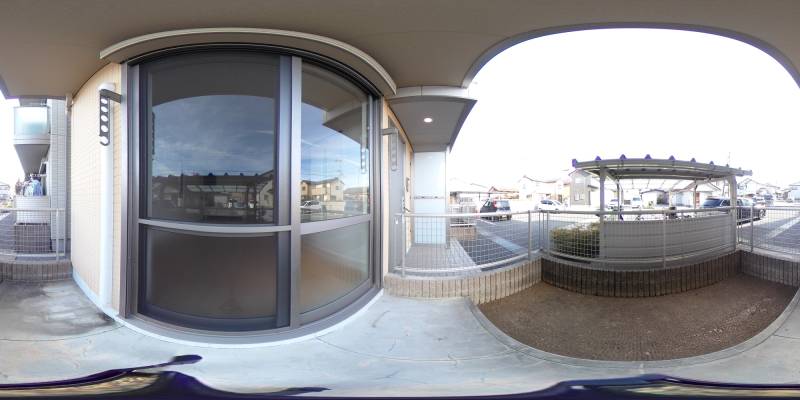 パノラマ画像バルコニー