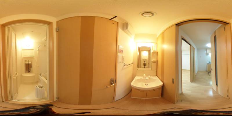 パノラマ画像洗面所