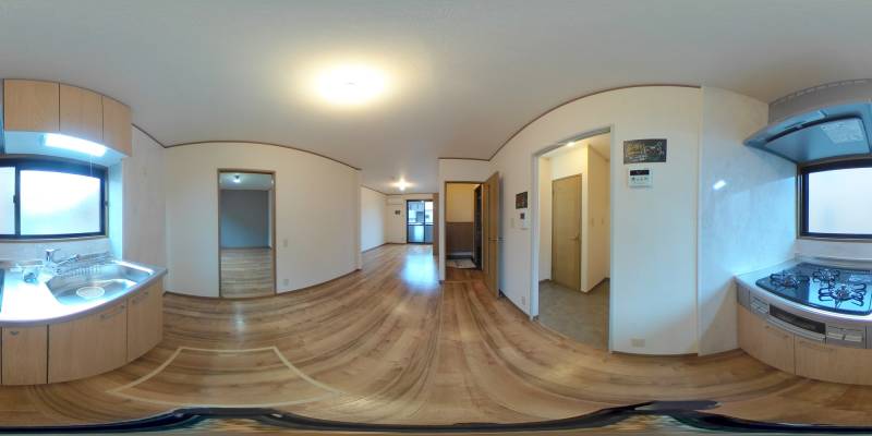 パノラマ画像キッチン