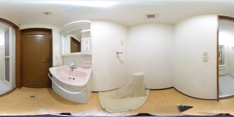 パノラマ画像洗面所