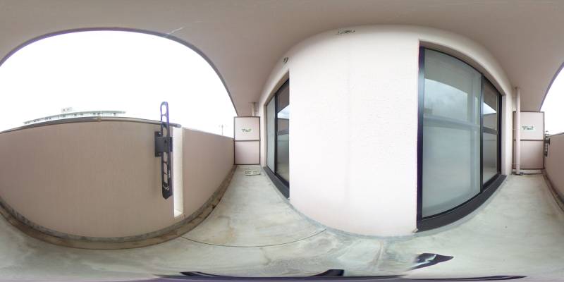 パノラマ画像バルコニー