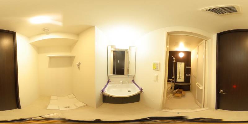 パノラマ画像洗面所