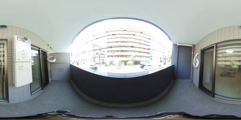パノラマ画像バルコニー