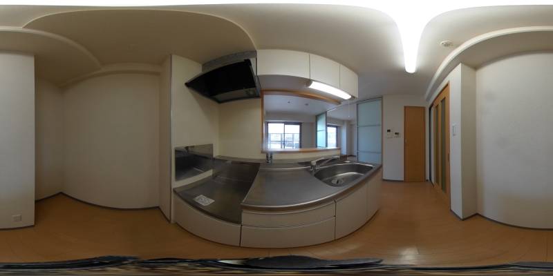 パノラマ画像キッチン