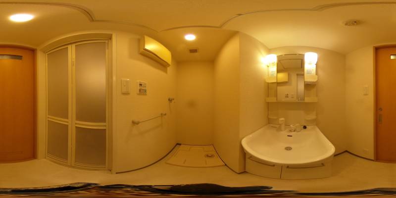 パノラマ画像洗面所