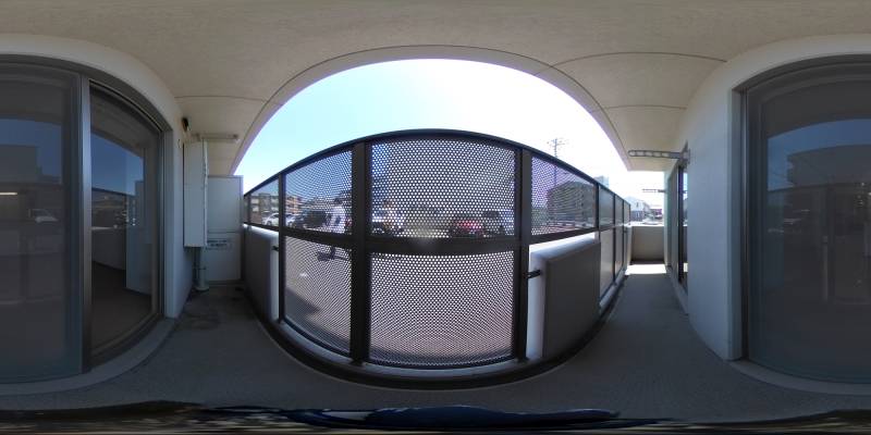 パノラマ画像バルコニー