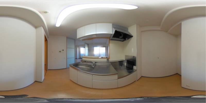 パノラマ画像キッチン