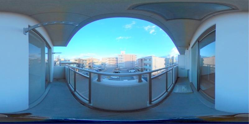 パノラマ画像バルコニー