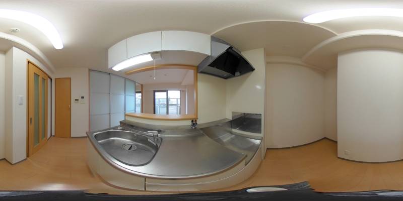 パノラマ画像キッチン