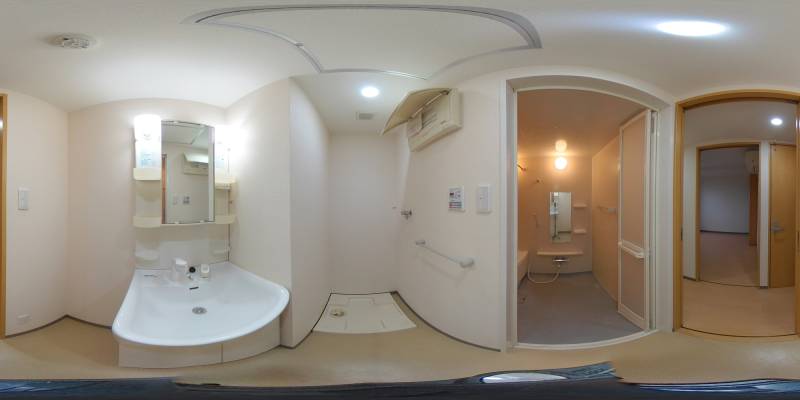 パノラマ画像洗面所