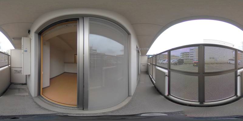 パノラマ画像バルコニー