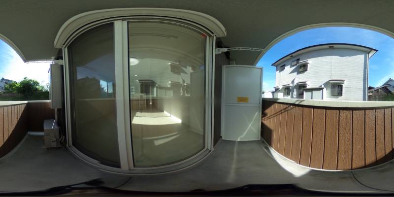 パノラマ画像バルコニー